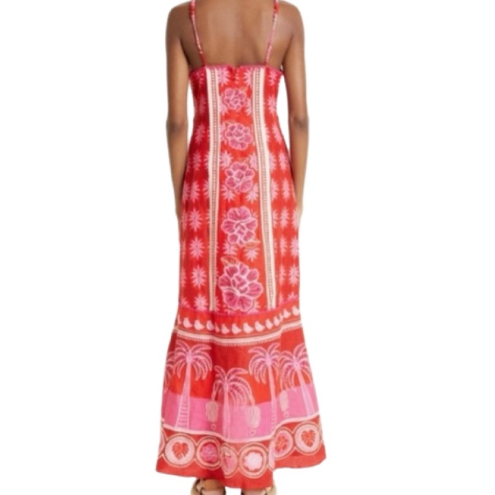 FARM Rio Red and Pink Maxi Dress - Picture 2 of 15
